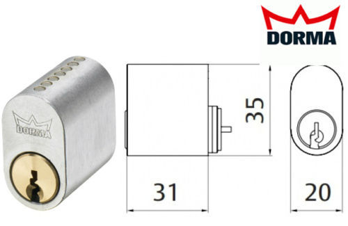 Scandinavian oval lock