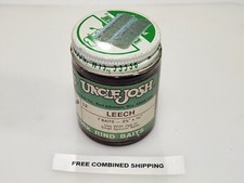 Vintage Uncle Josh Bait Co. Leech L2 New in Glass Jar Ex Condition