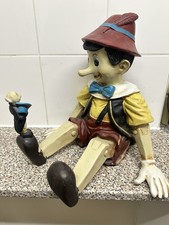 Very Rare Pinocchio & Jimmy Cricket Vintage Resin 36cm Tall Figure Collectable