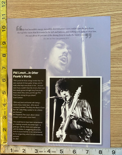 Phil lynott stage guitar - lynott, w/guitar
