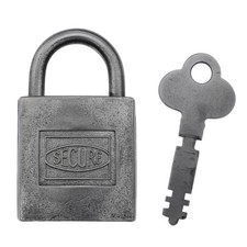 SECURE PADLOCK 1956 BANKS Patent  2¼" Height - Vintage Padlock English ref.P705