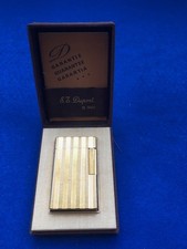 A Preloved Vintage St Dupont Gold Ligne Lighter - Mint Condition In Original Box