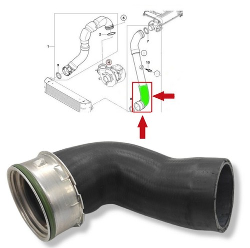 Intercooler pipe turbo hose - intercooler,