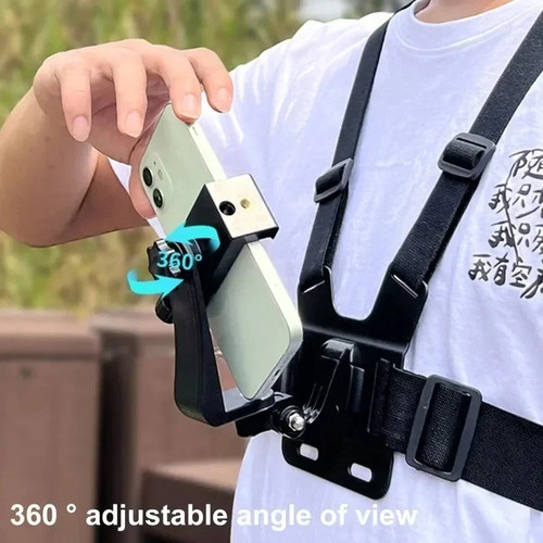 Chest mount harness phone - chest,