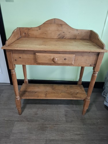 Pine wash stand console - stand/console, table
