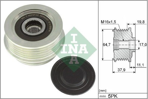 Ina alternator freewheel - ina,