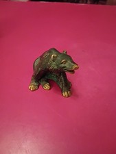 Vintage Brass Bear Figurine