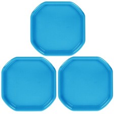3 x Large 70cm Plastic Tuff Tray Messy Play Mixing Cement Kid Children -Sky Blue