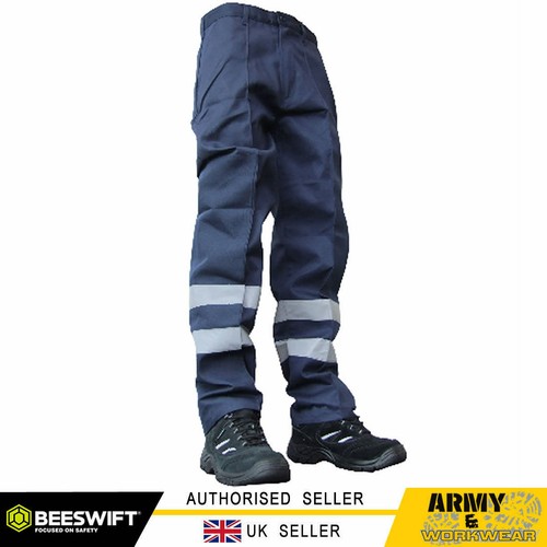 Mens viz work trouser - viz, with