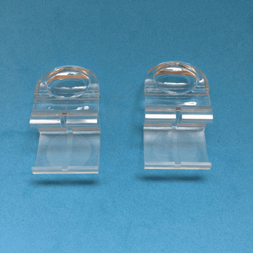 Clear pleated blind - clear, tab