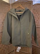 Zara Women's Green Khaki Parka
