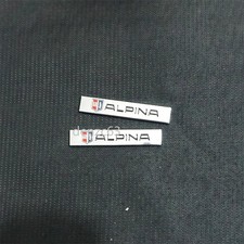 2x Small Silver ALPINA Chrome