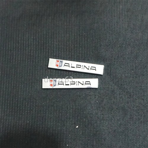 Small silver alpina chrome - 2x,