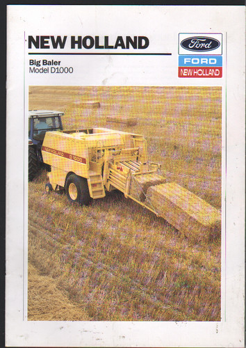 New holland model d1000 - "model, big