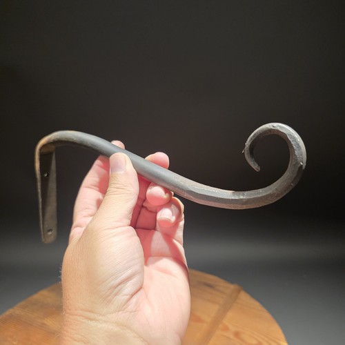 Hand forged iron wall hook - hand,