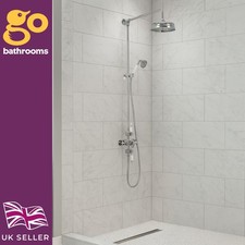 Chrome Exposed Dual Shower