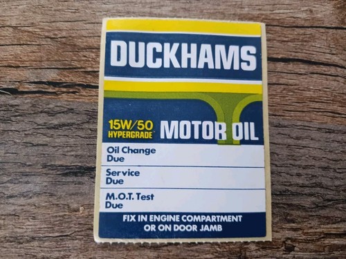 Duckhams vintage oil - duckhams,