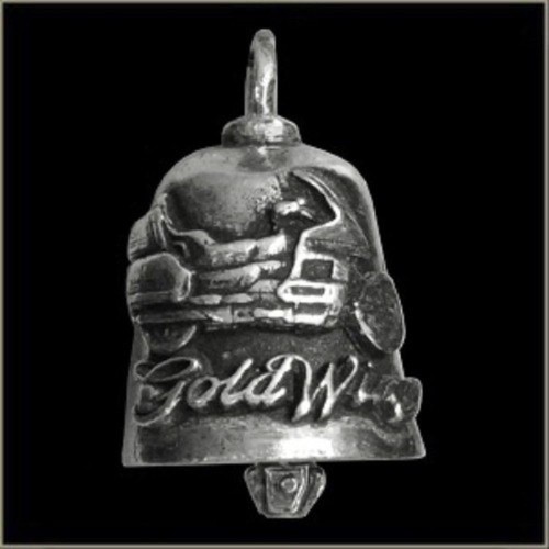 Pewter motorcycle gremlin bell - motorcycle,
