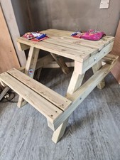 Handmade Kids Picnic Bench