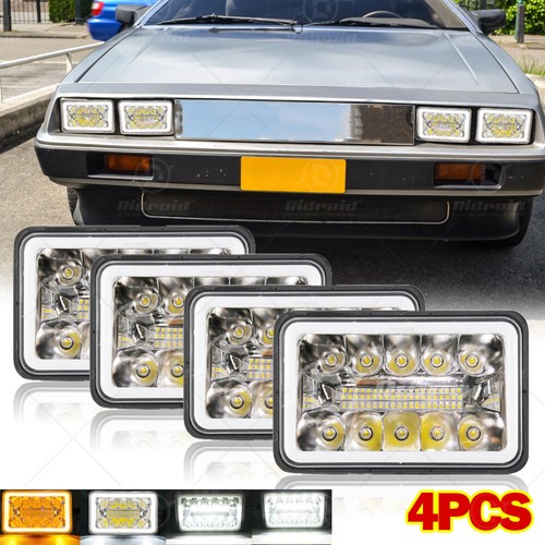 4pcs 4x6 led - led, headlights