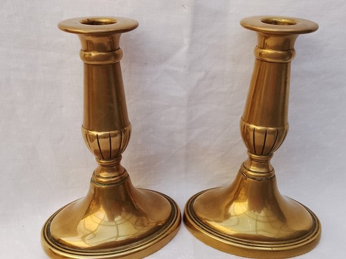 Pair antique brass - brass, georgian
