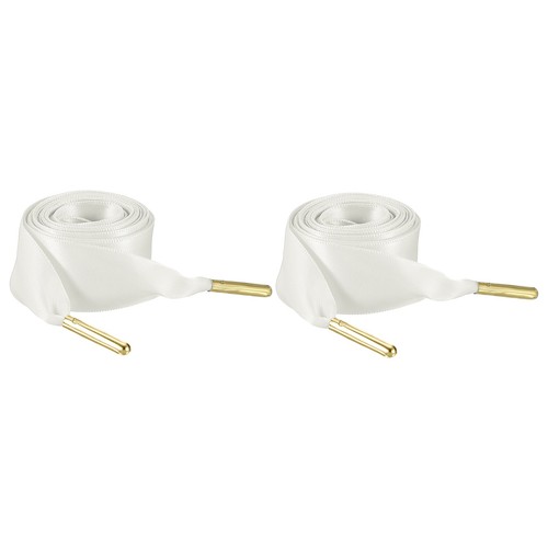 2pair satin ribbon shoelaces - satin,
