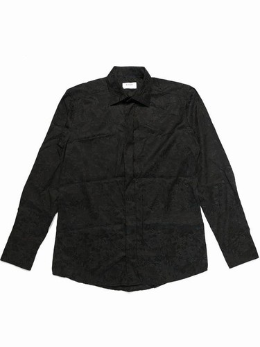 Men eton shirt black - black, cotton