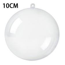 50x christmas clear baubles - 1-50x,