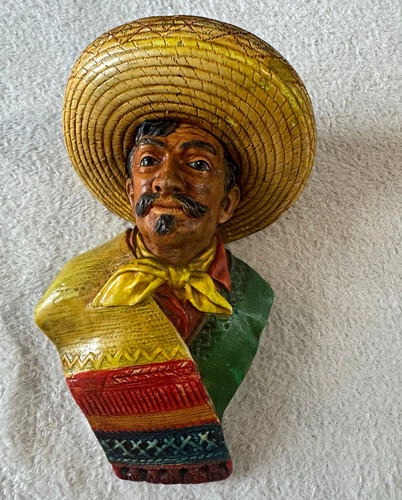 Bossons chalkware head mexican - chalkware,