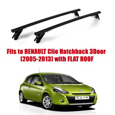  Roof Rack Bars For RENAULT Clio Hatchback 3Door 05-13 Flat Roof ST305/046M