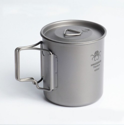 420ml titanium water cup - titanium,