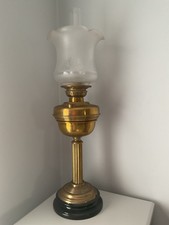 Vintage Brass Oil Lamp +