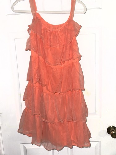Vintage peach frilly s - peach, 60’s