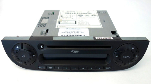 Fiat 500 black stereo - stereo, cd