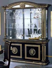 Rosella Style Italian High Gloss 4 Door Display Cabinet ( SALE PRICE )