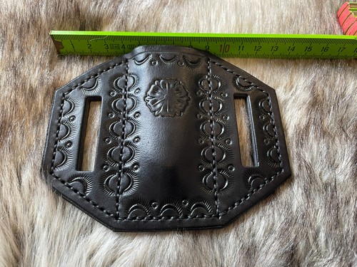 Handmade leather pancake knife - handmade,