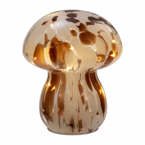 Glass mushroom light - mushroom, light-up
