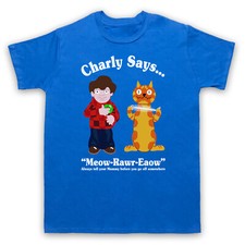 Charly 70s Retro Public Information Says Adults T-Shirt All Sizes Colours