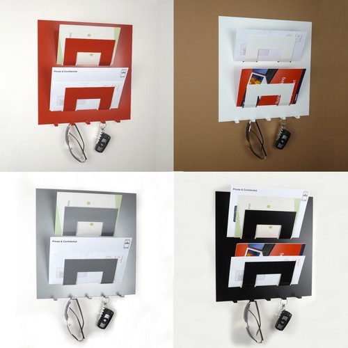 Letter rack and - and, by