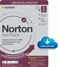 Norton AntiTrack 2025 1 Device 1 Year Tracking Blocker 5 Min EMAIL Delivery
