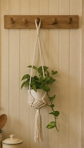 Macrame cotton rope plant - macrame,