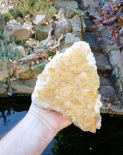 Citrine Quartz Crystal Cluster Geode 1.7kg  Mineral Healing 