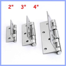2x Stainless Steel Self Closing Spring Door Internal Hinge DIY Hardware Cabinet