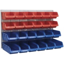 24 Assorted Red & Blue Plastic