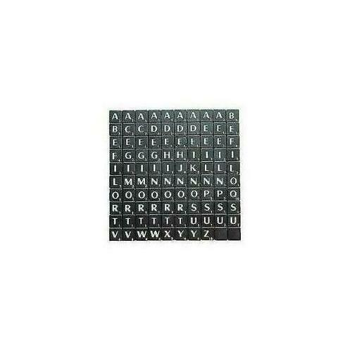 Tiles black white letters full - letters,