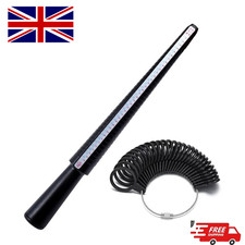 Ring Measurement Tools Sizing Gauges Belt Mandrel Stick Sizer Set Kit UK
