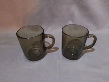 Vintage Arcoroc Smoked Glass