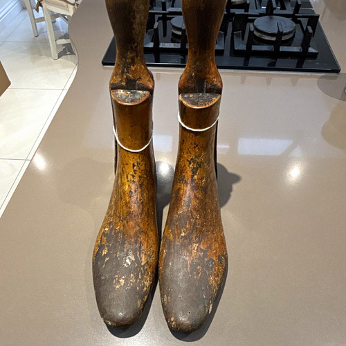 Vintage pair wooden shoe trees - vintage,