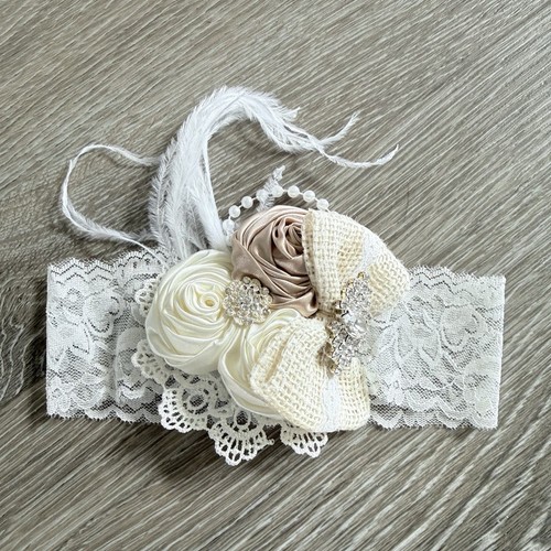 Handmade lace baby headband - handmade,