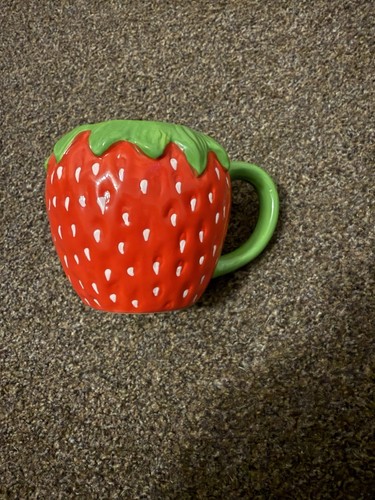 Super cute strawberry - strawberry, mug